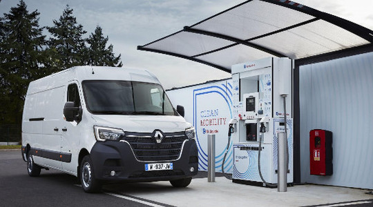 Renault Kangoo Z.E. und Master Z.E. mit Brennstoffzellentechnik